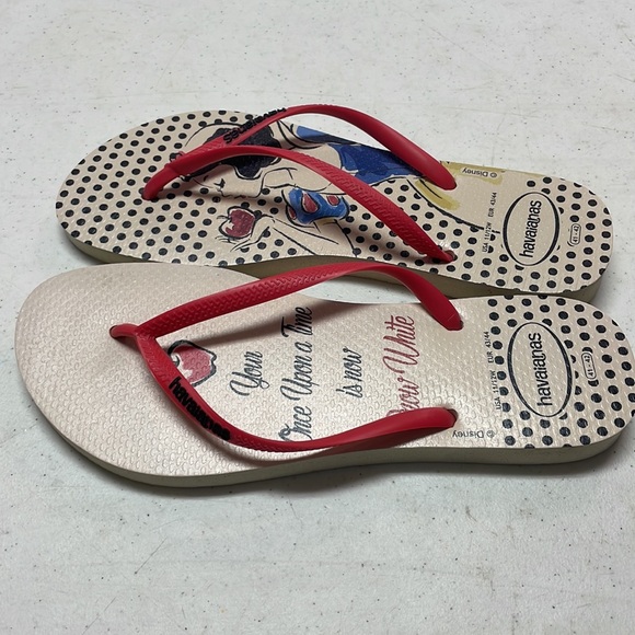 🎉HP🎉Havaianas Disney Snow White “Your Once Upon A Time Is Now” Sandals - Picture 5 of 9
